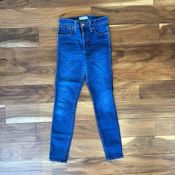 Madewell 10” High Rise Skinny Skinny Denim Jeans size 25 - Picture 1 of 5